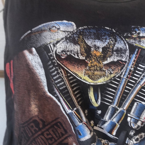 Vintage 1990 Harley-Davidson Distressed Tank Top L - Picture 5 of 8